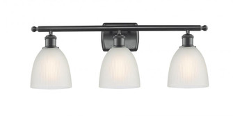 Castile - 3 Light - 26 inch - Matte Black - Bath Vanity Light (3442|516-3W-BK-G381)