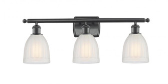 Brookfield - 3 Light - 26 inch - Matte Black - Bath Vanity Light (3442|516-3W-BK-G441-LED)