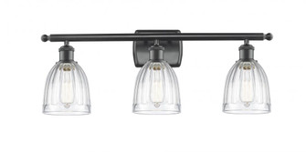 Brookfield - 3 Light - 26 inch - Matte Black - Bath Vanity Light (3442|516-3W-BK-G442-LED)