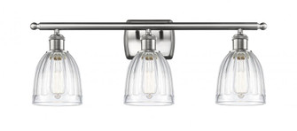 Brookfield - 3 Light - 26 inch - Brushed Satin Nickel - Bath Vanity Light (3442|516-3W-SN-G442-LED)