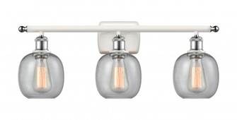 Belfast - 3 Light - 26 inch - White Polished Chrome - Bath Vanity Light (3442|516-3W-WPC-G104-LED)