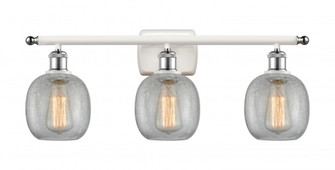 Belfast - 3 Light - 26 inch - White Polished Chrome - Bath Vanity Light (3442|516-3W-WPC-G105-LED)
