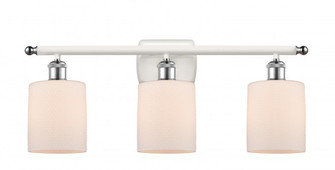 Cobbleskill - 3 Light - 25 inch - White Polished Chrome - Bath Vanity Light (3442|516-3W-WPC-G111)