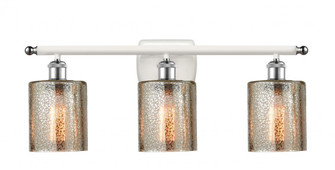 Cobbleskill - 3 Light - 25 inch - White Polished Chrome - Bath Vanity Light (3442|516-3W-WPC-G116)