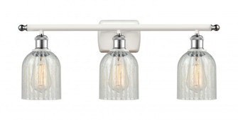 Caledonia - 3 Light - 25 inch - White Polished Chrome - Bath Vanity Light (3442|516-3W-WPC-G2511-LED)