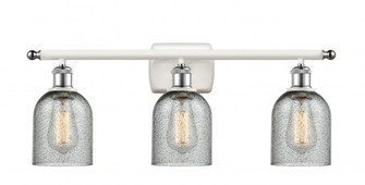 Caledonia - 3 Light - 25 inch - White Polished Chrome - Bath Vanity Light (3442|516-3W-WPC-G257-LED)