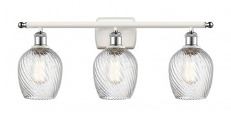 Salina - 3 Light - 26 inch - White Polished Chrome - Bath Vanity Light (3442|516-3W-WPC-G292)