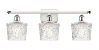 Niagara - 3 Light - 27 inch - White Polished Chrome - Bath Vanity Light (3442|516-3W-WPC-G402-LED)