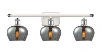 Fenton - 3 Light - 27 inch - White Polished Chrome - Bath Vanity Light (3442|516-3W-WPC-G93-LED)