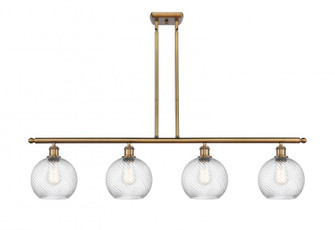 Twisted Swirl 4 Light Island Light part of the Ballston Collection (3442|516-4I-BB-G1214-8)