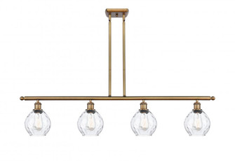 Waverly - 4 Light - 48 inch - Brushed Brass - Stem hung - Island Light (3442|516-4I-BB-G362-LED)