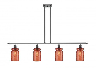 Candor 4 Light Island Light (3442|516-4I-BK-G352-COR-LED)