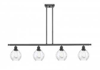 Waverly - 4 Light - 48 inch - Matte Black - Stem hung - Island Light (3442|516-4I-BK-G362)