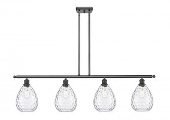 Waverly - 4 Light - 48 inch - Matte Black - Stem hung - Island Light (3442|516-4I-BK-G372)