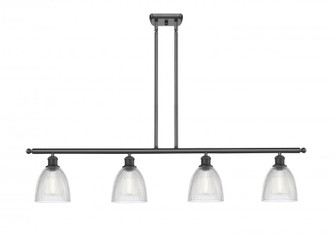Castile - 4 Light - 48 inch - Matte Black - Stem hung - Island Light (3442|516-4I-BK-G382-LED)