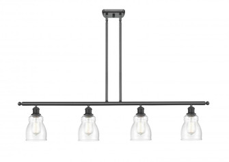 Ellery - 4 Light - 48 inch - Matte Black - Stem hung - Island Light (3442|516-4I-BK-G394-LED)