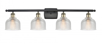 Dayton - 4 Light - 36 inch - Black Antique Brass - Bath Vanity Light (3442|516-4W-BAB-G412-LED)