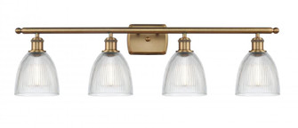 Castile - 4 Light - 36 inch - Brushed Brass - Bath Vanity Light (3442|516-4W-BB-G382)