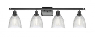 Castile - 4 Light - 36 inch - Matte Black - Bath Vanity Light (3442|516-4W-BK-G382-LED)