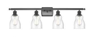 Ellery - 4 Light - 35 inch - Matte Black - Bath Vanity Light (3442|516-4W-BK-G394)