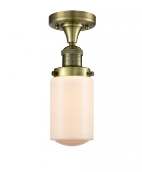 Dover - 1 Light - 5 inch - Antique Brass - Semi-Flush Mount (3442|517-1CH-AB-G311-LED)