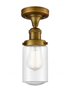 Dover - 1 Light - 5 inch - Brushed Brass - Semi-Flush Mount (3442|517-1CH-BB-G314-LED)