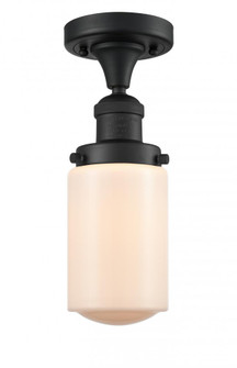 Dover - 1 Light - 5 inch - Matte Black - Semi-Flush Mount (3442|517-1CH-BK-G311)