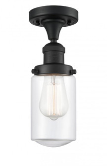 Dover - 1 Light - 5 inch - Matte Black - Semi-Flush Mount (3442|517-1CH-BK-G312)