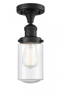 Dover - 1 Light - 5 inch - Matte Black - Semi-Flush Mount (3442|517-1CH-BK-G314-LED)