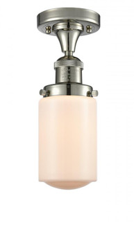 Dover - 1 Light - 5 inch - Polished Nickel - Semi-Flush Mount (3442|517-1CH-PN-G311-LED)