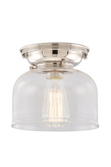 Bell - 1 Light - 8 inch - Polished Nickel - Flush Mount (3442|623-1F-PN-G72-LED)