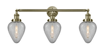 Geneseo - 3 Light - 32 inch - Antique Brass - Bath Vanity Light (3442|205-AB-G165-LED)