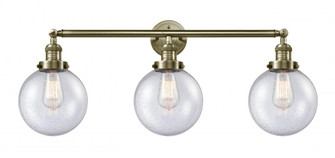 Beacon - 3 Light - 32 inch - Antique Brass - Bath Vanity Light (3442|205-AB-G204-8-LED)