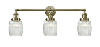 Colton - 3 Light - 32 inch - Antique Brass - Bath Vanity Light (3442|205-AB-G302-LED)
