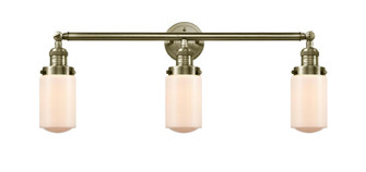 Dover - 3 Light - 31 inch - Antique Brass - Bath Vanity Light (3442|205-AB-G311-LED)