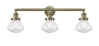 Olean - 3 Light - 31 inch - Antique Brass - Bath Vanity Light (3442|205-AB-G324)