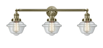 Oxford - 3 Light - 34 inch - Antique Brass - Bath Vanity Light (3442|205-AB-G532-LED)