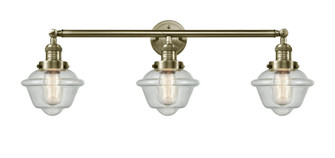 Oxford - 3 Light - 34 inch - Antique Brass - Bath Vanity Light (3442|205-AB-G534)