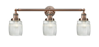 Colton - 3 Light - 32 inch - Antique Copper - Bath Vanity Light (3442|205-AC-G302)
