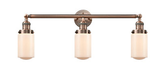 Dover - 3 Light - 31 inch - Antique Copper - Bath Vanity Light (3442|205-AC-G311-LED)