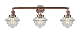 Oxford - 3 Light - 34 inch - Antique Copper - Bath Vanity Light (3442|205-AC-G534)