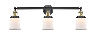 Canton - 3 Light - 30 inch - Black Antique Brass - Bath Vanity Light (3442|205-BAB-G181S-LED)