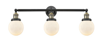 Beacon - 3 Light - 30 inch - Black Antique Brass - Bath Vanity Light (3442|205-BAB-G201-6)