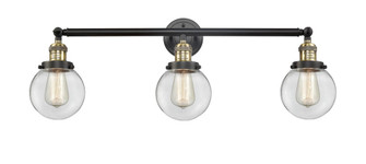 Beacon - 3 Light - 30 inch - Black Antique Brass - Bath Vanity Light (3442|205-BAB-G202-6)