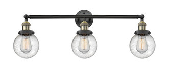 Beacon - 3 Light - 30 inch - Black Antique Brass - Bath Vanity Light (3442|205-BAB-G204-6)