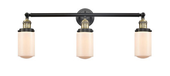 Dover - 3 Light - 31 inch - Black Antique Brass - Bath Vanity Light (3442|205-BAB-G311-LED)