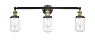 Dover - 3 Light - 31 inch - Black Antique Brass - Bath Vanity Light (3442|205-BAB-G312-LED)
