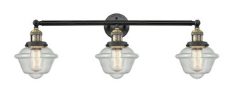 Oxford - 3 Light - 34 inch - Black Antique Brass - Bath Vanity Light (3442|205-BAB-G534-LED)