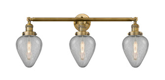 Geneseo - 3 Light - 32 inch - Brushed Brass - Bath Vanity Light (3442|205-BB-G165-LED)