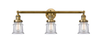 Canton - 3 Light - 30 inch - Brushed Brass - Bath Vanity Light (3442|205-BB-G182S)